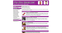 Desktop Screenshot of my-sex-guide.com